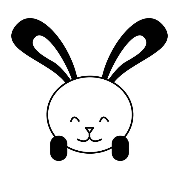 Lindo conejo aislado icono — Archivo Imágenes Vectoriales