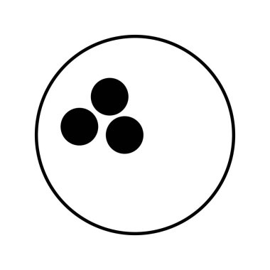 Bowling topu izole simgesi