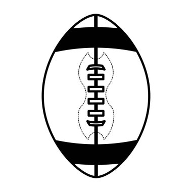Amerikan futbolu izole simgesi