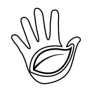 el ile insan yapraklar