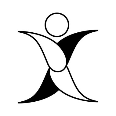 insan siluet ekoloji simgesi