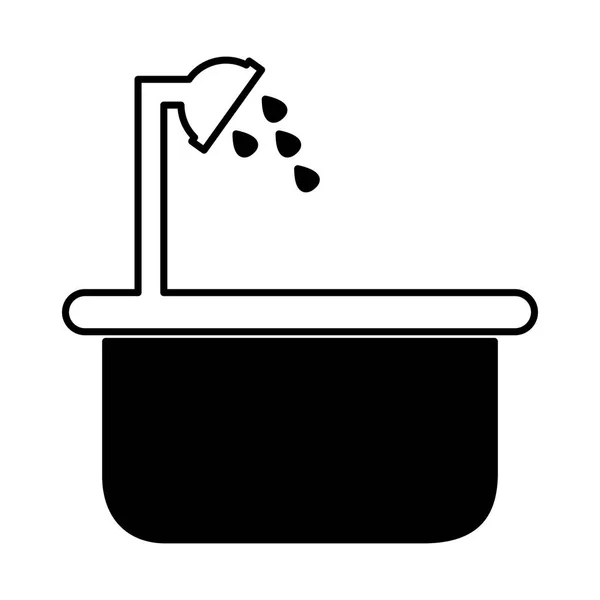Shower hotel service icon — Stockvector