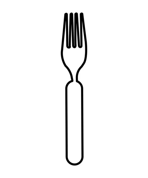 Cutlery kitchen tool icon — Stock Vector