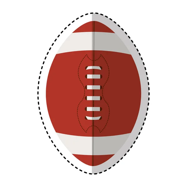 American football isolated icon — Stock Vector