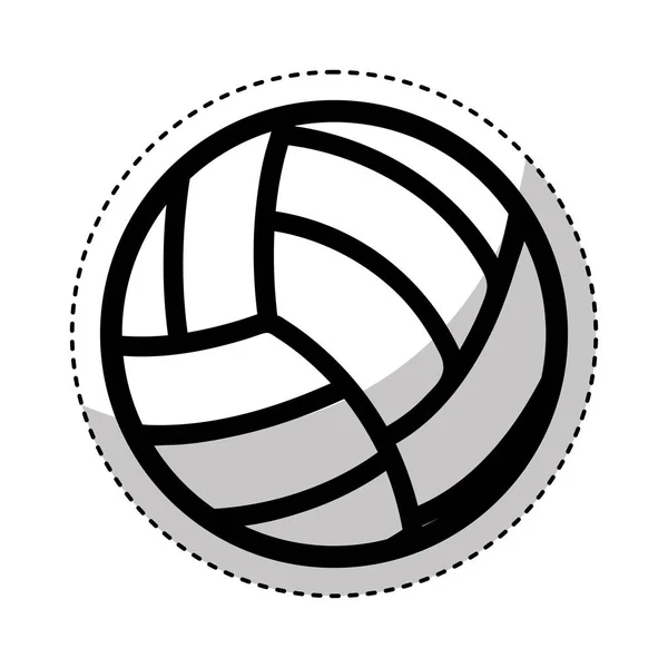 Voleibol ballooon icono aislado — Vector de stock