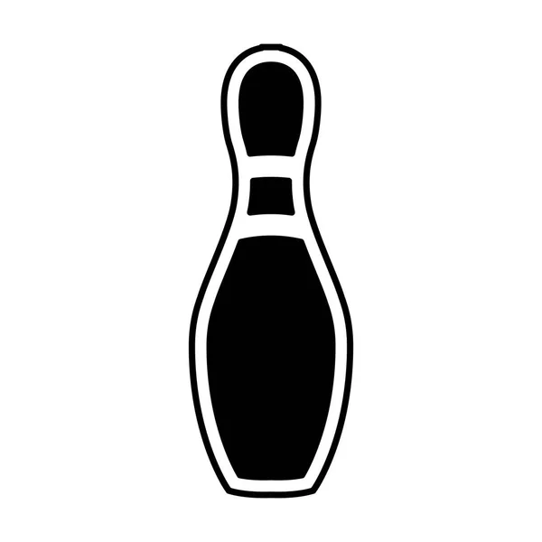 Borovice bowling izolované ikona — Stockový vektor
