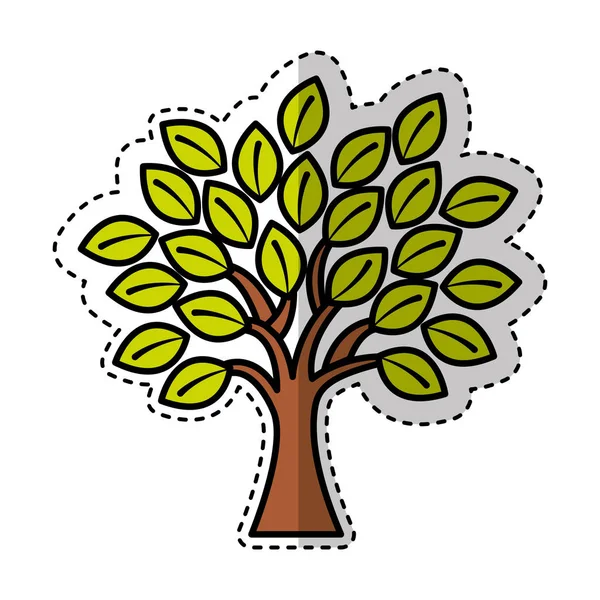 Δέντρο φυτό απομονωμένες εικονίδιο — Διανυσματικό Αρχείο