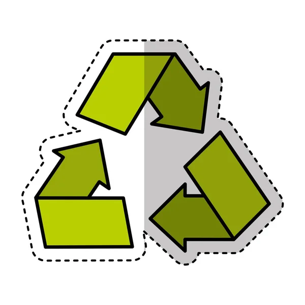 Recykling symbol ikonę Podpisz — Wektor stockowy