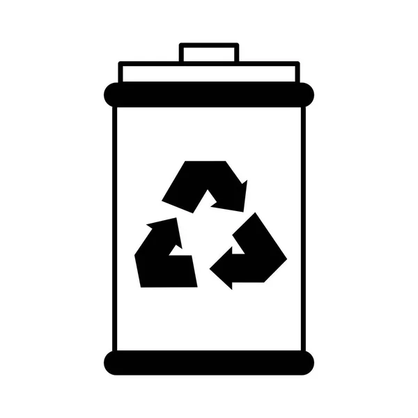 Recycle teken symboolpictogram — Stockvector