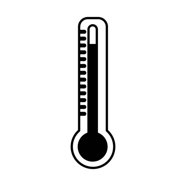 Значок измерения температуры термометра — стоковый вектор