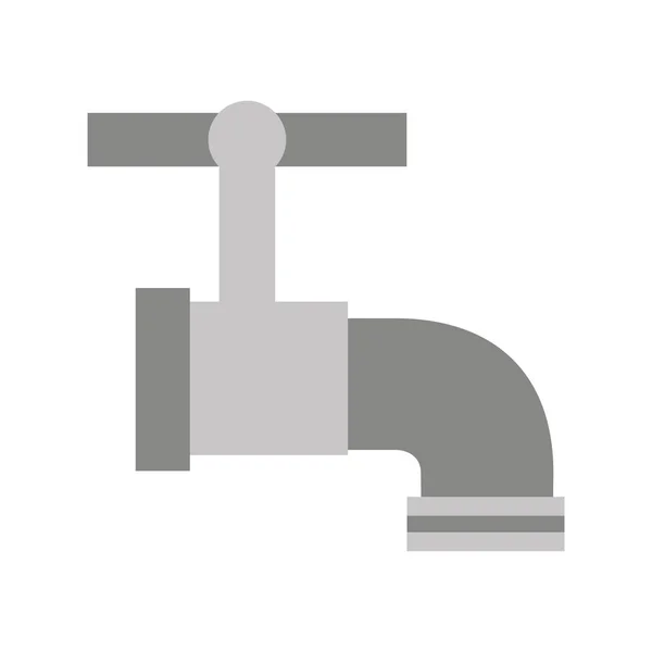 Water kraan geïsoleerde pictogram — Stockvector