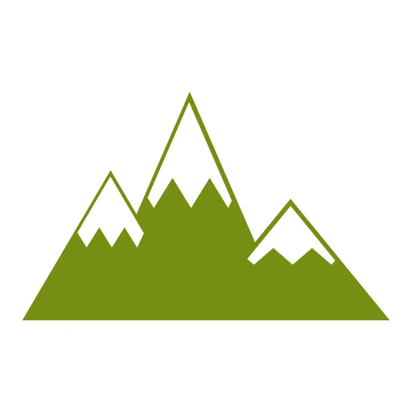 Μεμονωμένο εικονίδιο Mountain σιλουέτα — Διανυσματικό Αρχείο