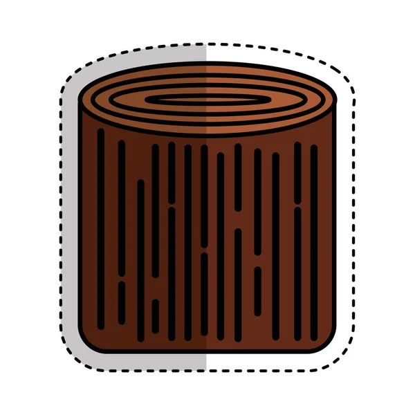 Madera troncos recurso icono — Vector de stock