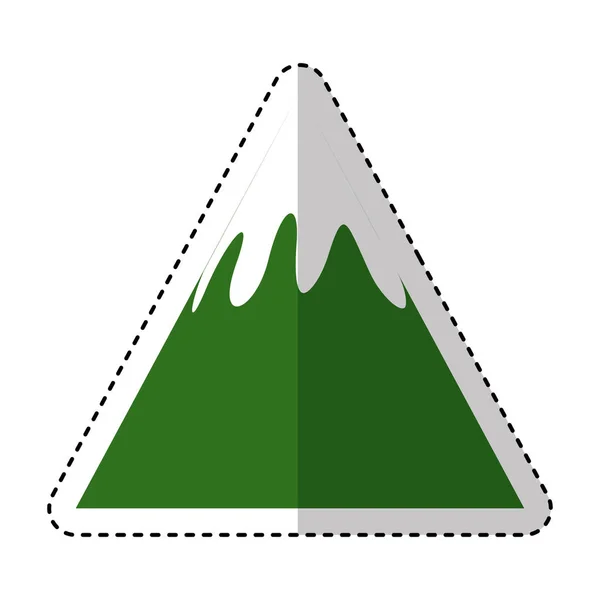 Μεμονωμένο εικονίδιο Mountain σιλουέτα — Διανυσματικό Αρχείο