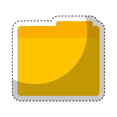 klasör belge izole simgesi