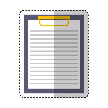 Pano kağıt izole simgesi