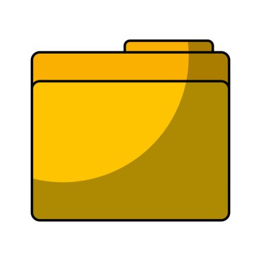 klasör belge izole simgesi