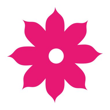 Sevimli çiçek dekoratif simgesi