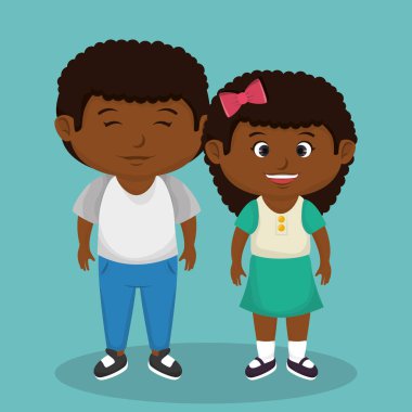 sevimli küçük çocuklar karakter