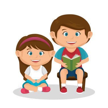 sevimli küçük çocuklar karakter