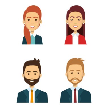 iş insanların avatarları simgesi