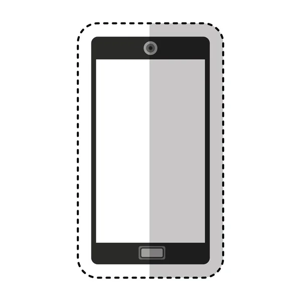 Icône de ligne de technologie smartphone — Image vectorielle