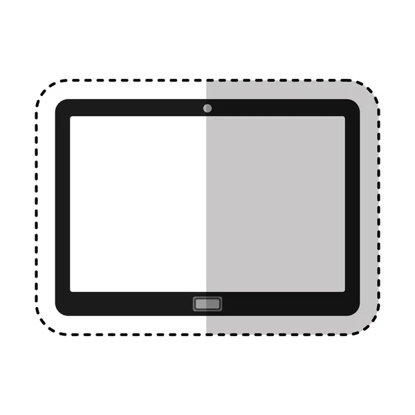 Icona dispositivo elettronico tablet — Vettoriale Stock