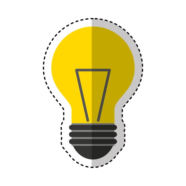 Ampoule lumière icône plate — Image vectorielle