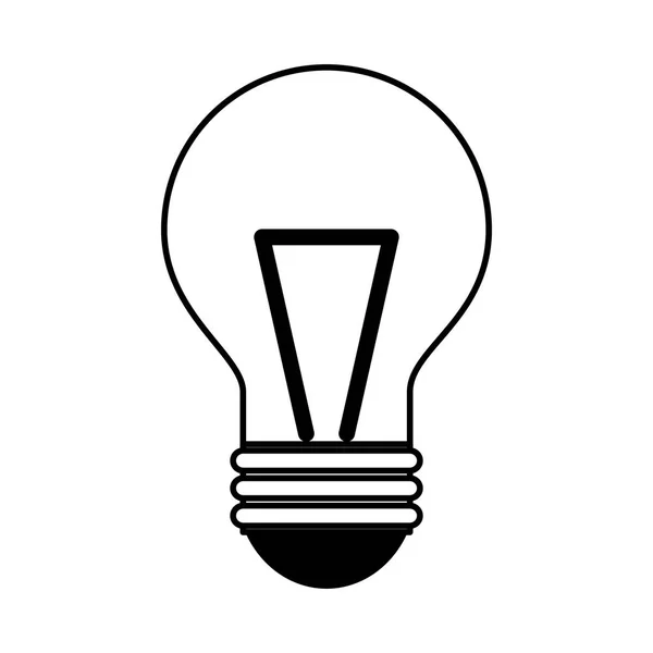Ampul Işık düz simgesi — Stok Vektör