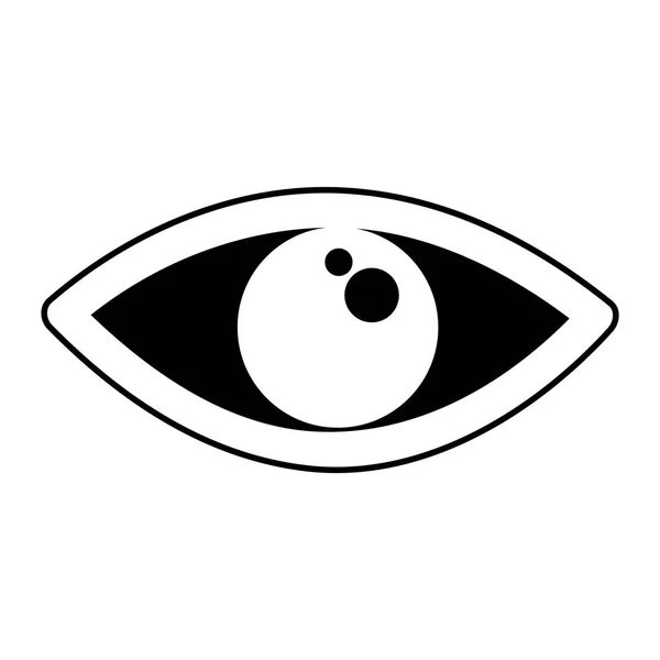 Глаза человека знак изолированный значок — стоковый вектор