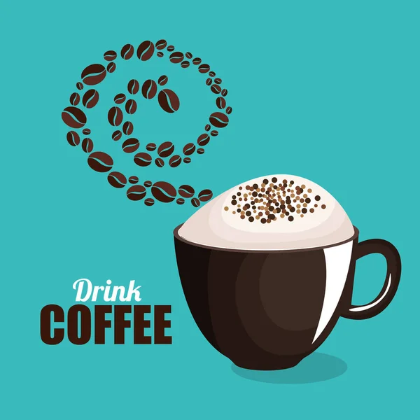 美味的咖啡总是新鲜海报 — 图库矢量图片