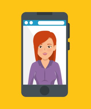 Smartphone kullanıcı simgesi ile