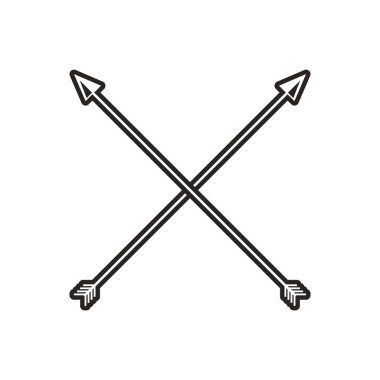 çerçeve oklarla retro