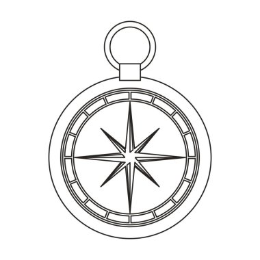 Pusula çerçevesi izole simgesi