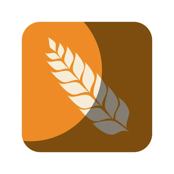 Krans blad bier pictogram — Stockvector