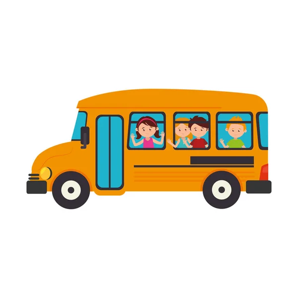 Ikone des Schulbusverkehrs — Stockvektor