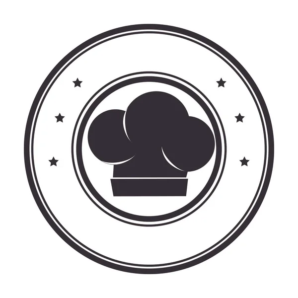 Hat chef isolated icon — Stock Vector