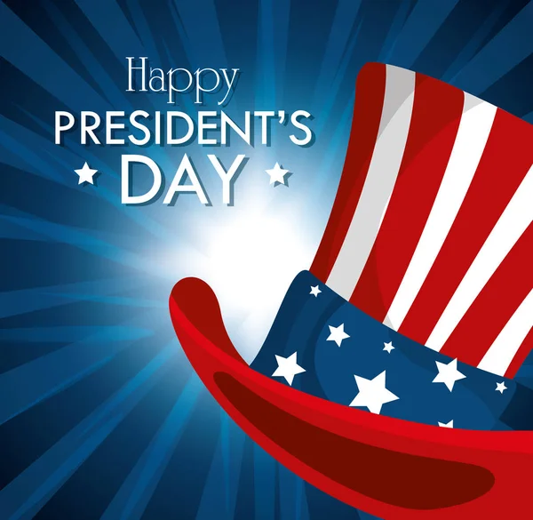 Heureuse affiche de la journée des présidents — Image vectorielle