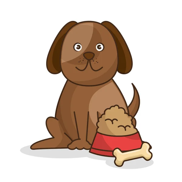 Pies Sklep zoologiczny ikona — Wektor stockowy