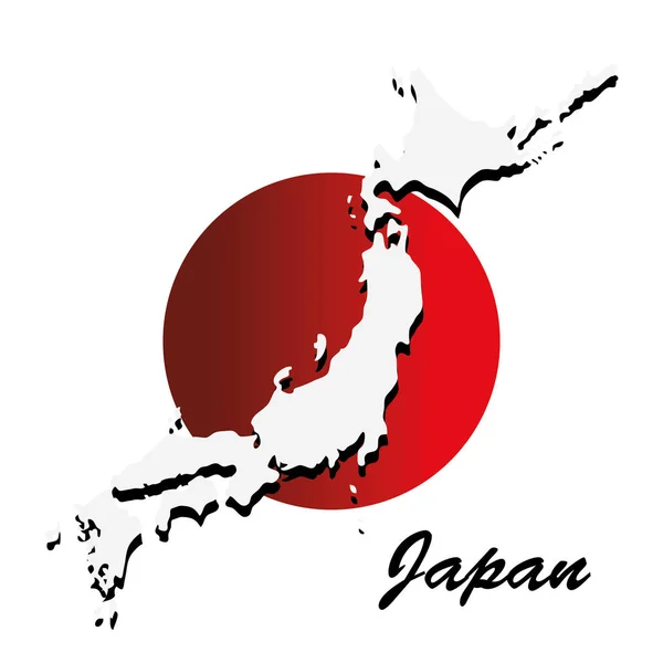 Ιαπωνική κουλτούρα χάρτη αφίσα — Διανυσματικό Αρχείο