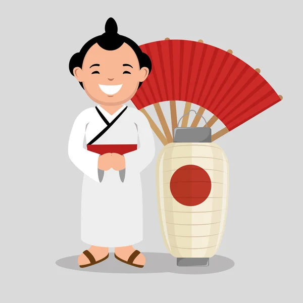 Sumo birkózó japán ikon — Stock Vector