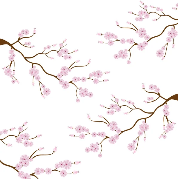Naturalne kwiaty japońskiej kultury — Wektor stockowy