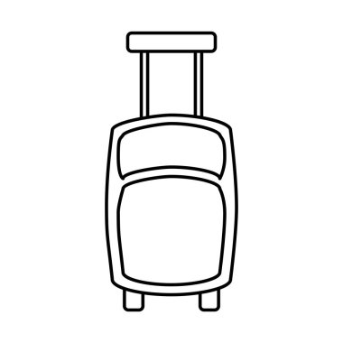 bavul seyahat izole simgesi