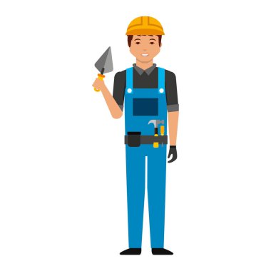 İnşaat profesyonel avatar karakter