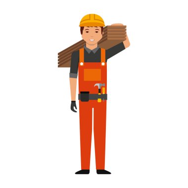 İnşaat profesyonel avatar karakter