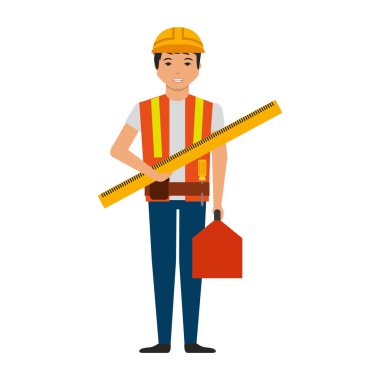 İnşaat profesyonel avatar karakter