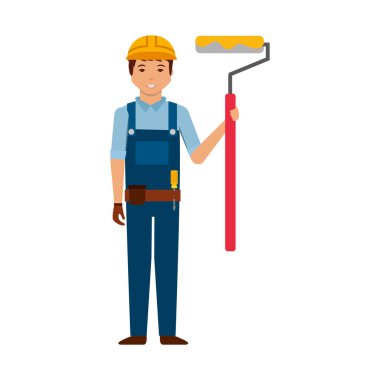 İnşaat profesyonel avatar karakter