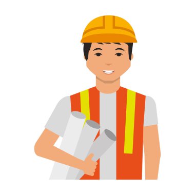 İnşaat profesyonel avatar karakter