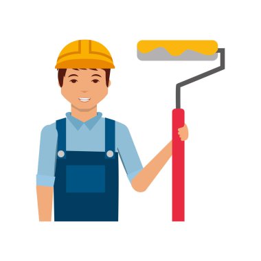 İnşaat profesyonel avatar karakter