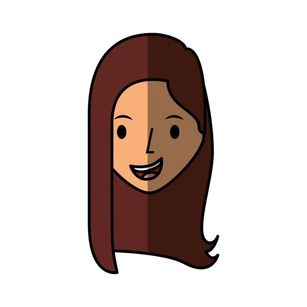 Jovem mulher avatar personagem — Vetor de Stock